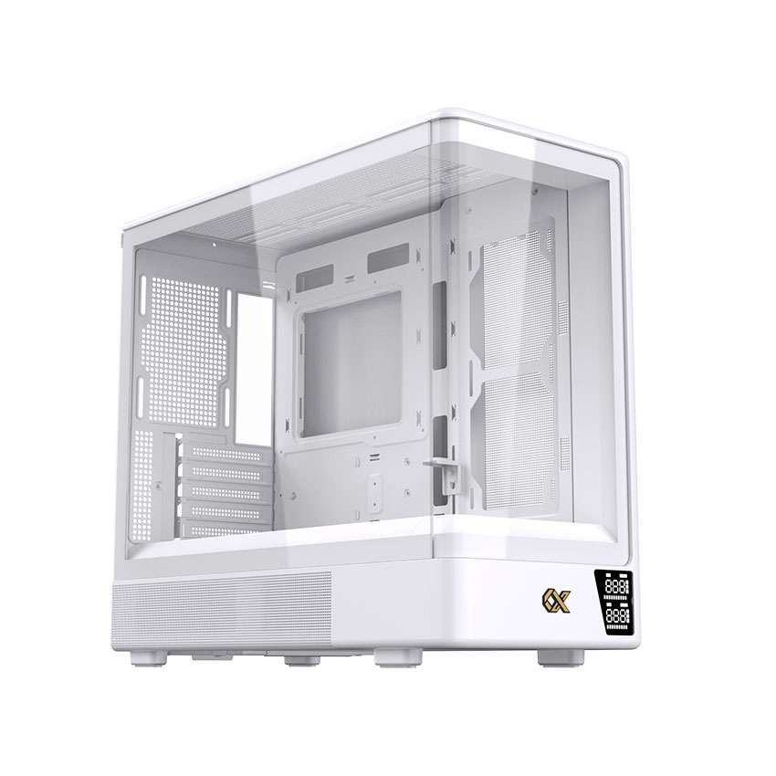 Vỏ case XIGMATEK Moon ML DGT Arctic (mATX/0 Fan/màn hình Digital) chính hãng
