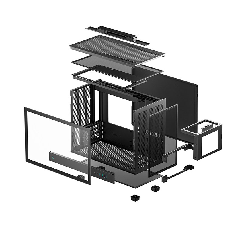 Vỏ Case DEEPCOOL CH160 PLUS - Black (mATX/0 fan) - Hình 4