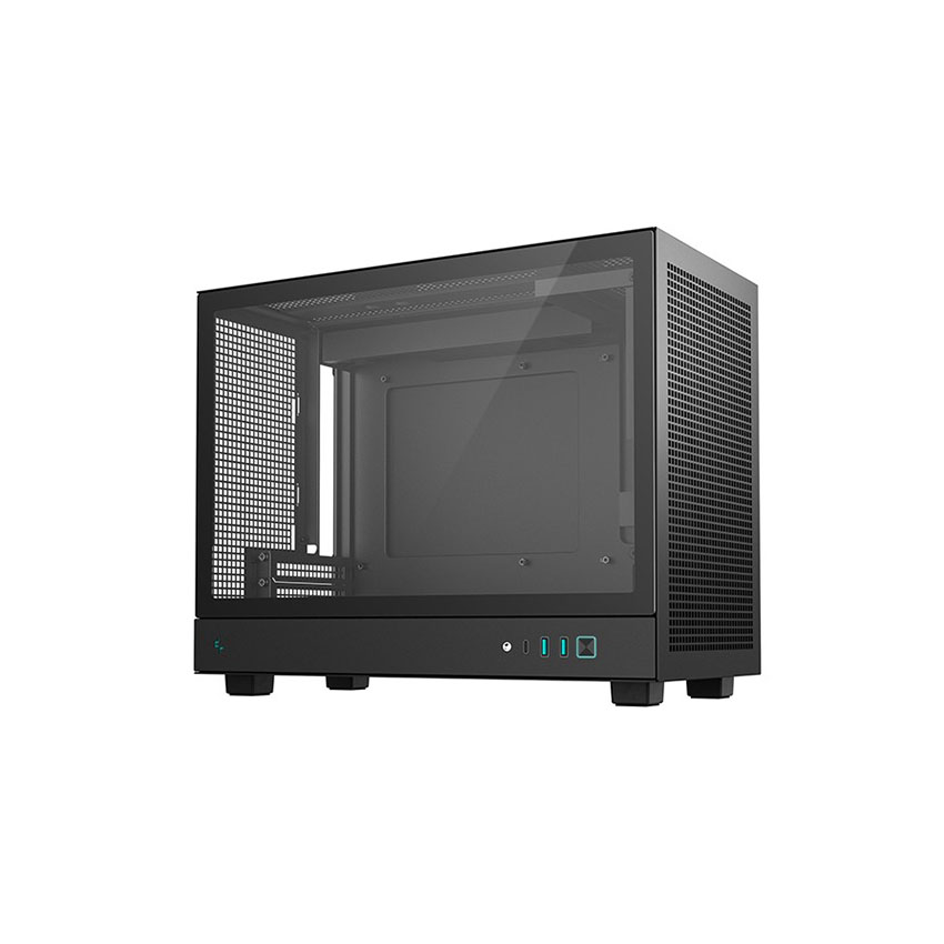 Vỏ Case DEEPCOOL CH160 PLUS - Black (mATX/0 fan) chính hãng
