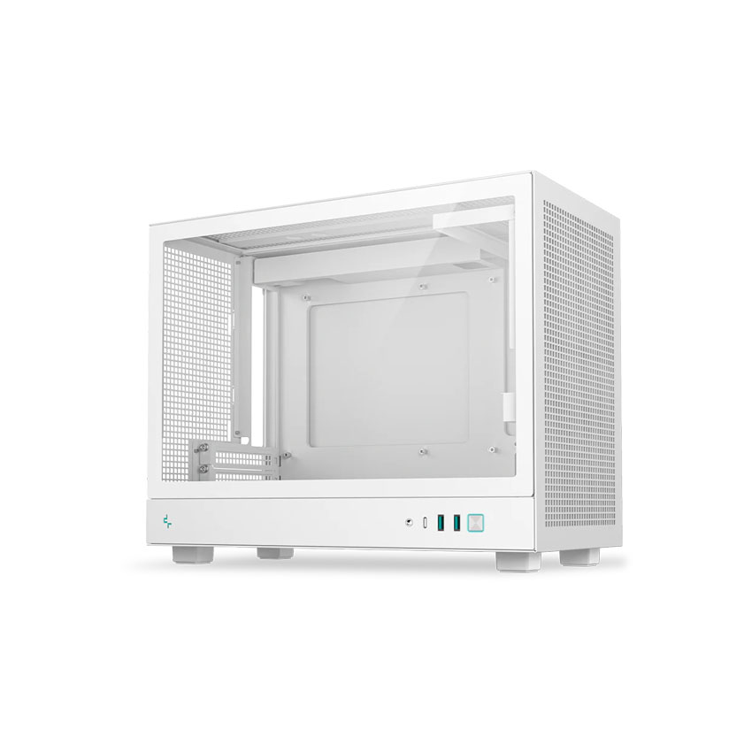 Vỏ Case DEEPCOOL CH160 PLUS - White (mATX/0 fan) chính hãng