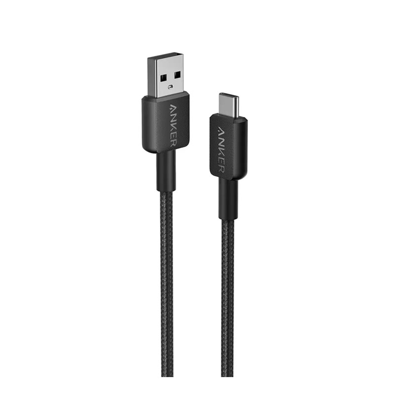 Cáp sạc Anker 322 A-C 1.8m Nylon Đen (Black) B2B_A81H6 chính hãng
