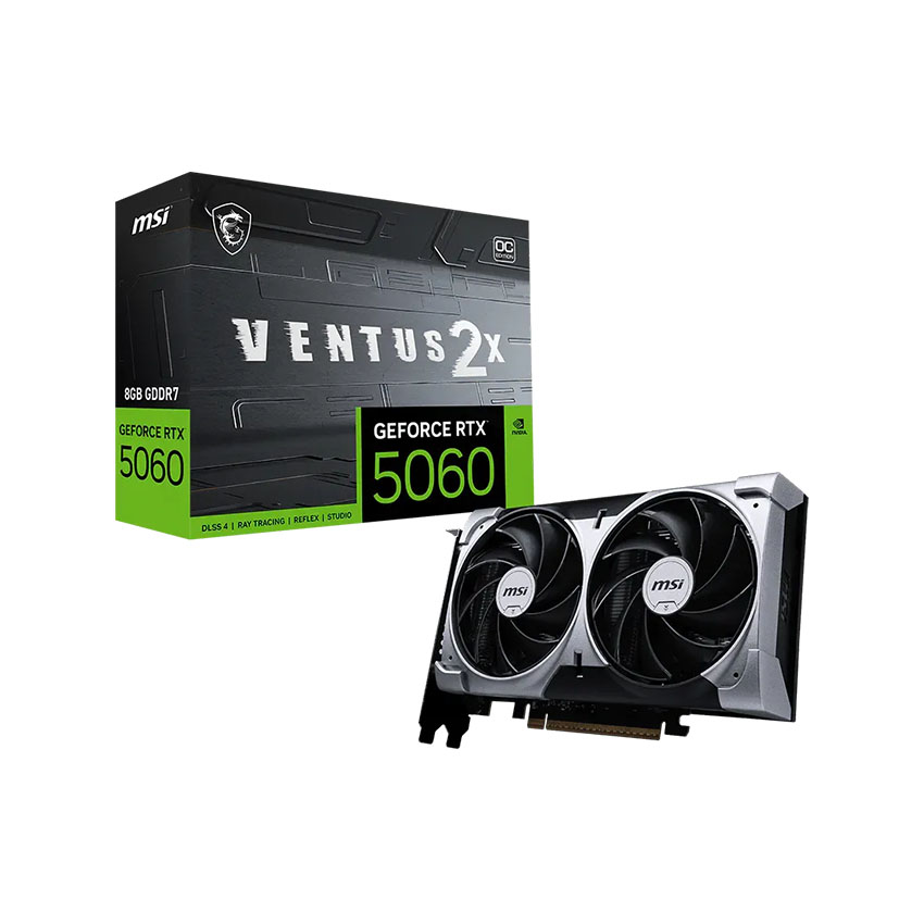 Card màn hình MSI RTX 5060 8G VENTUS 2X OC V1 chính hãng