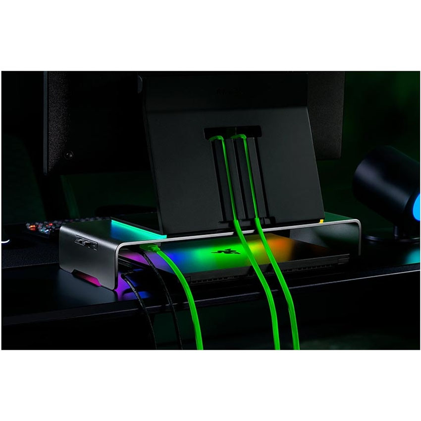 Giá đỡ màn hình đa chức năng có cổng Hub Razer Chroma (RC21-02320100-R3M1) - Hình 5
