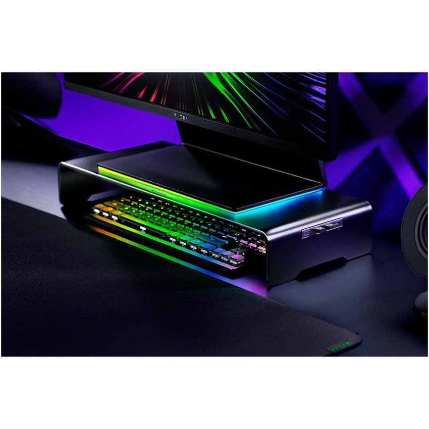 Giá đỡ màn hình đa chức năng có cổng Hub Razer Chroma (RC21-02320100-R3M1) - Hình 7
