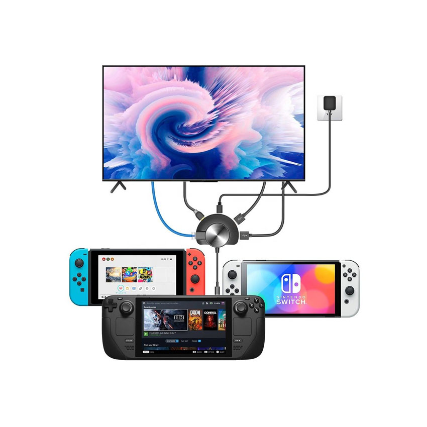 Bộ chuyển adapter đa năng cho Steam Deck/Switch OLED/Switch TV ( JYS-SD007 ) 5