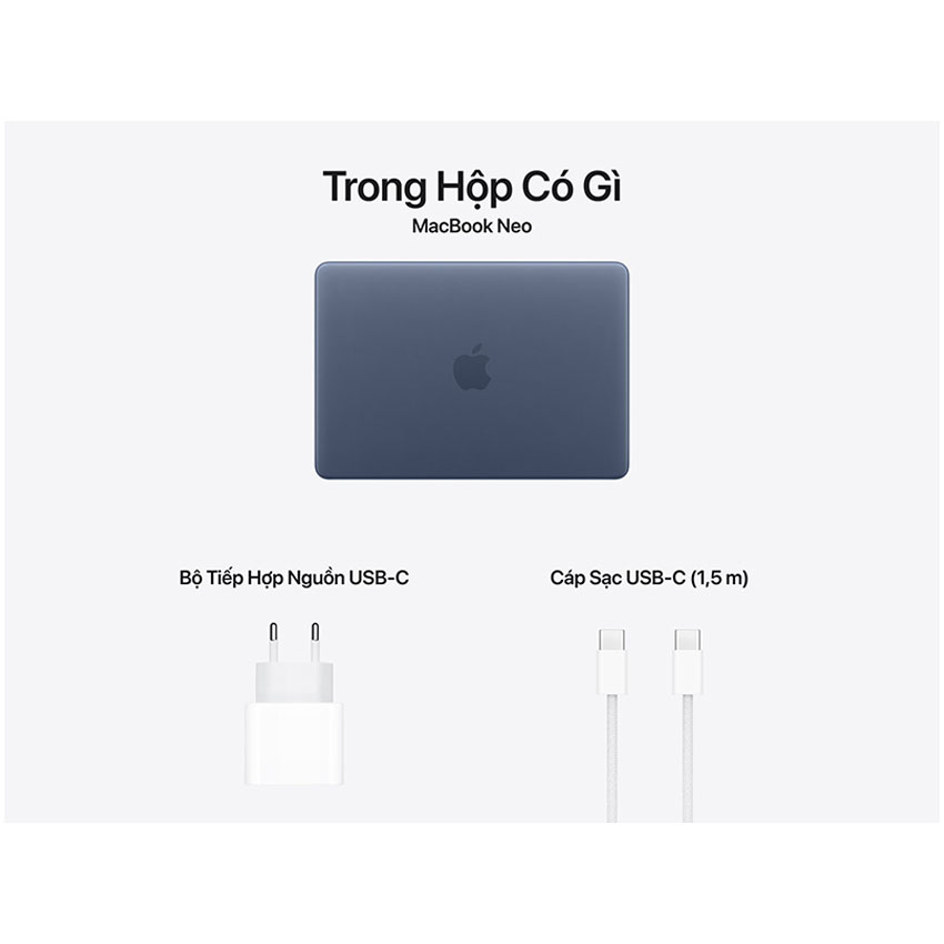 Laptop Apple Macbook Neo 18 Pro (MHFG4SA/A) (6 Core CPU/5 core GPU/8GB RAM/ 512GB SSD/ 13Inch/Xanh I - Hình 2