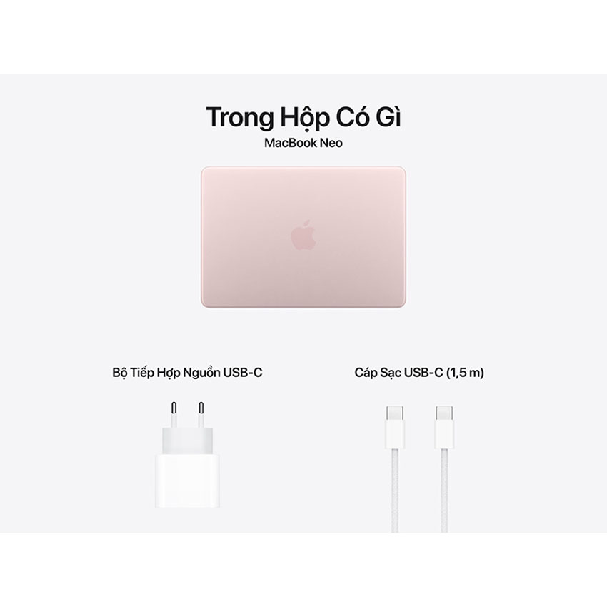 Laptop Apple Macbook Neo 18 Pro (MHFJ4SA/A) (6 Core CPU/5 core GPU/8GB RAM/512GB SSD/13Inch/Hồng Blu - Hình 3