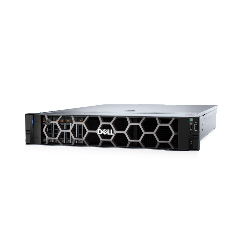 Sever Dell PowerEdge R760xs Intel Xeon Silver 4510 2.4GHz/: 2 x Dell 16GB RDIMM, 5600MT/4 x Dell 4TB - Hình 2
