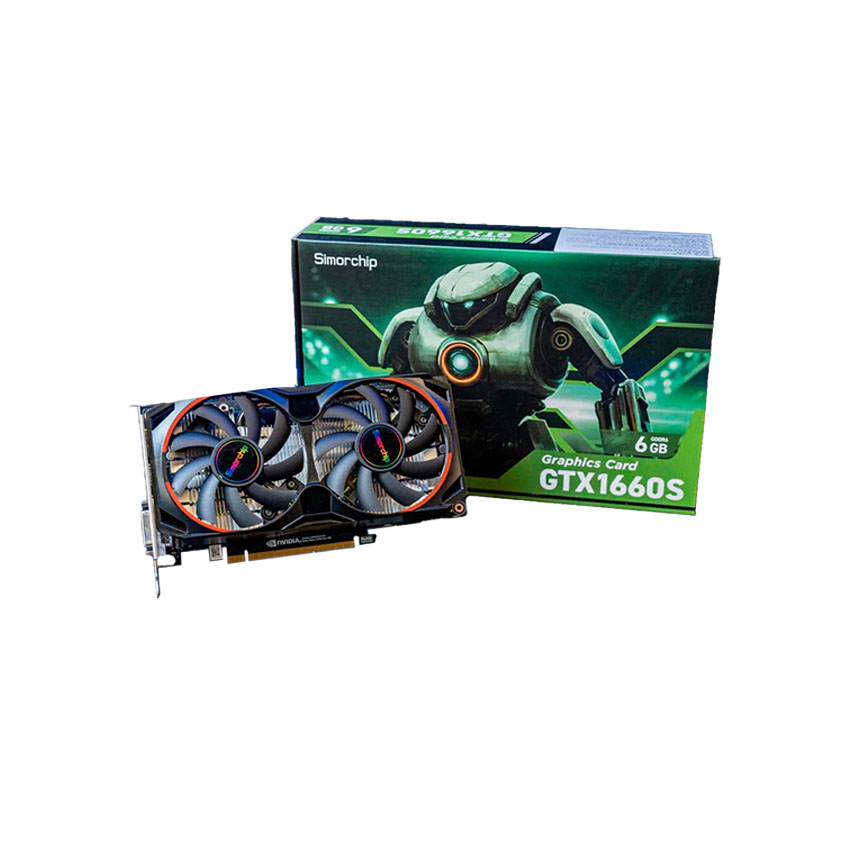 Card màn hình Simorchip GTX 1660S 6GB DDR6 chính hãng