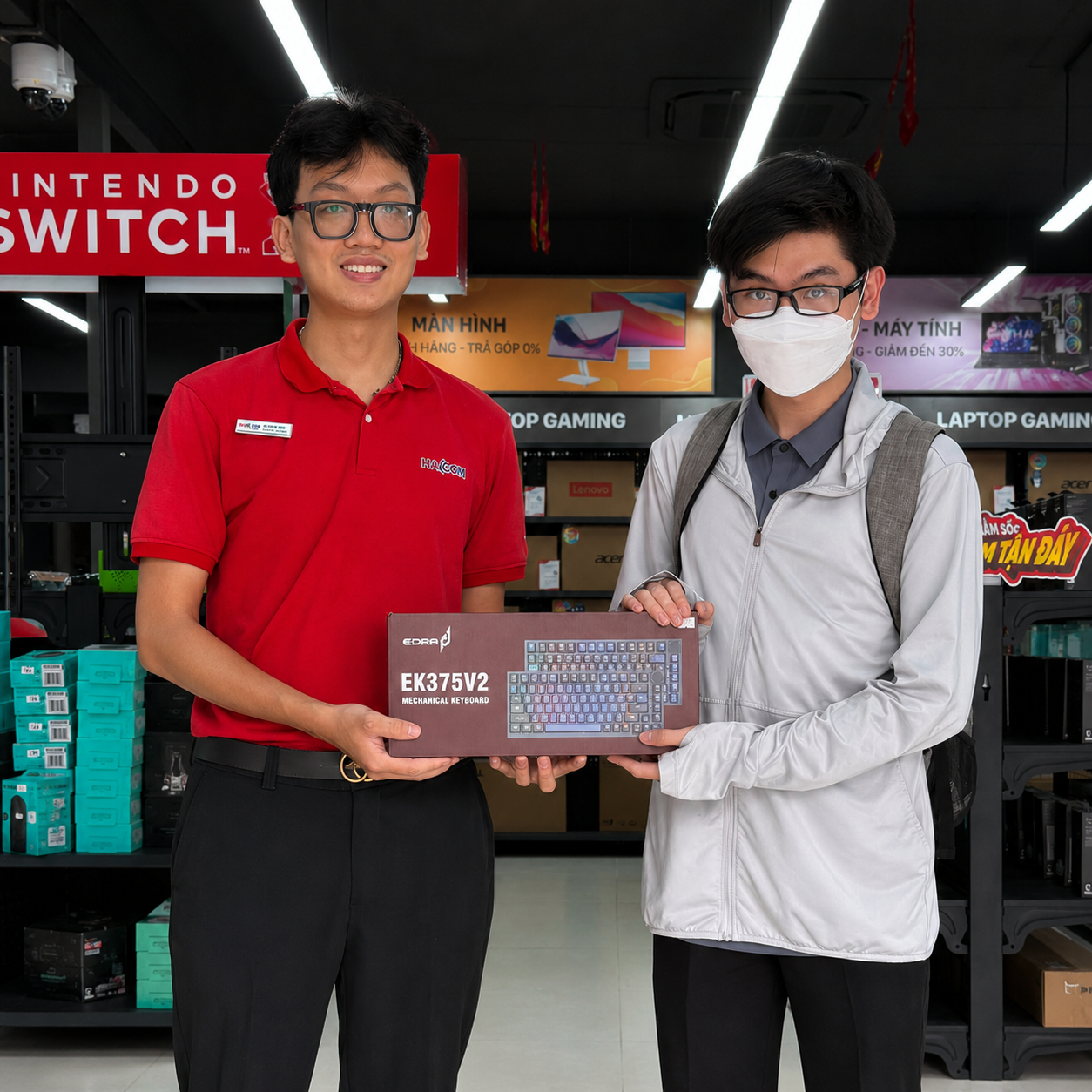 Khách hàng sử dụng Bàn phím cơ gaming EDRA EK375v2 Alpha (Linear switch)