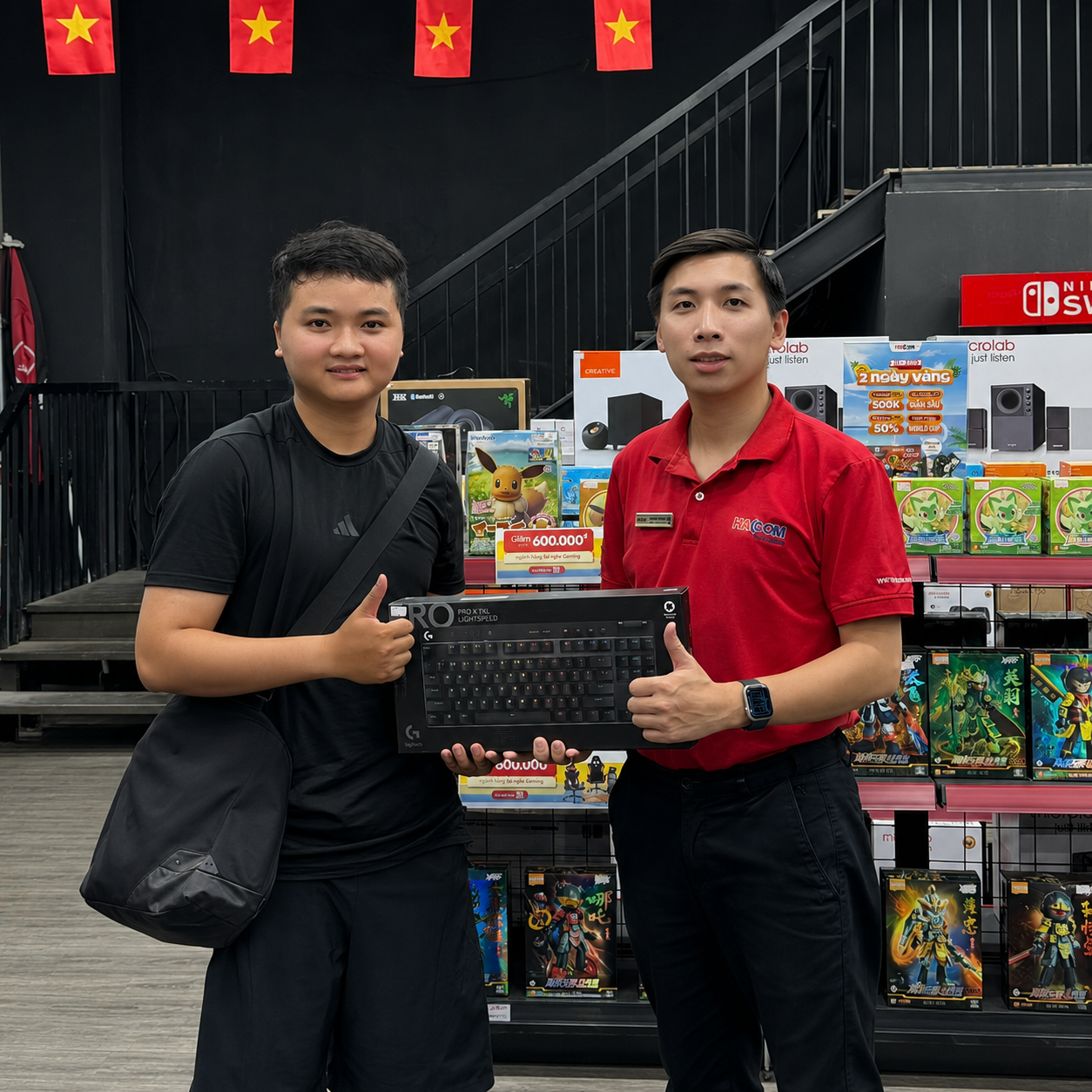 Bàn phím Gaming không dây Logitech Pro X TKL Lightspeed Màu đen Tactile Switch _ 920-012137 - Hình 4