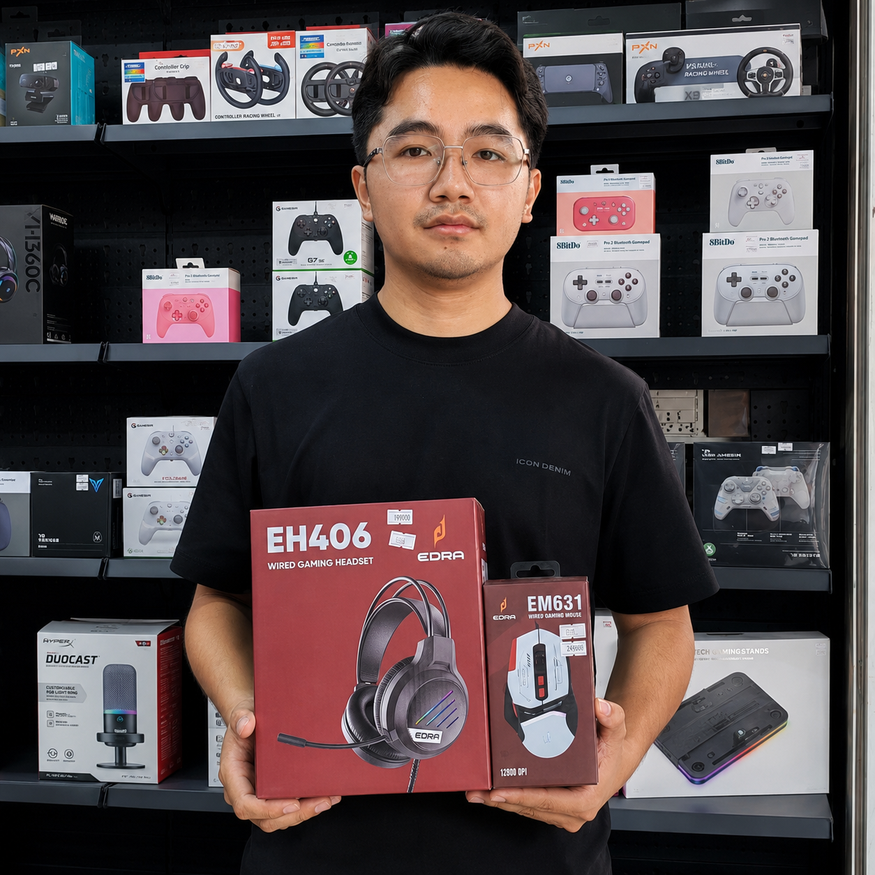Tai nghe gaming EDRA EH406 - Màu Đen - Hình 7