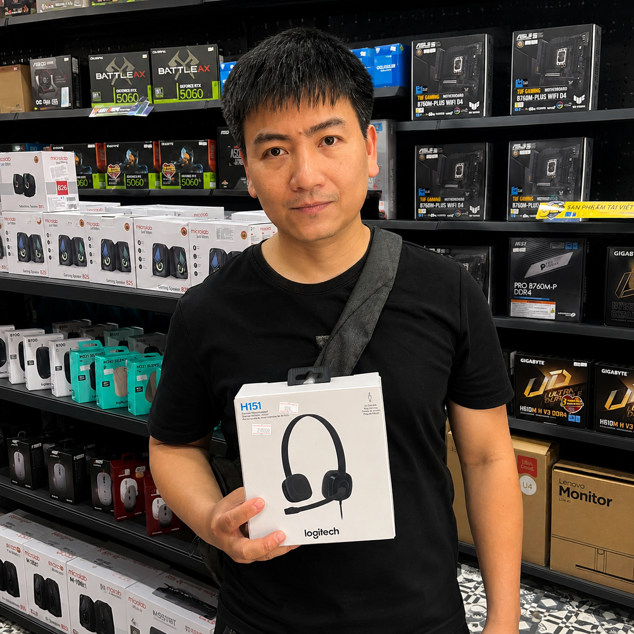 Khách hàng sử dụng Tai Nghe Logitech H151