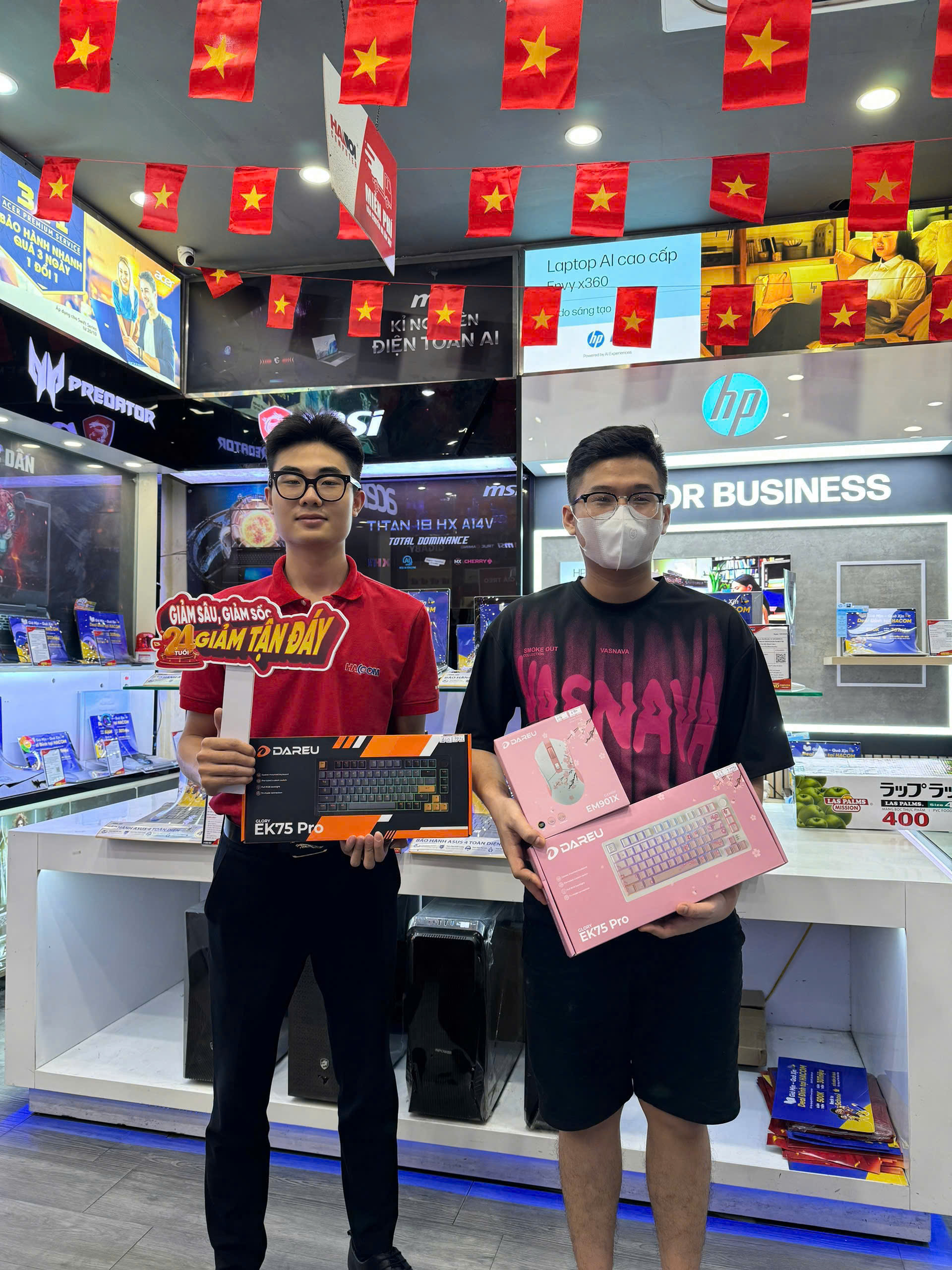 Bàn phím cơ Gaming Dareu EK75 PRO Sakura Pink_Dream switch - Hình 6