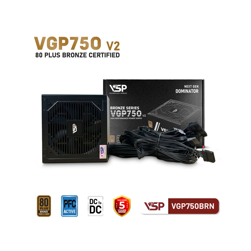 Nguồn VSP VGP750BRN V2 - 750W (80Plus Bronze) 4