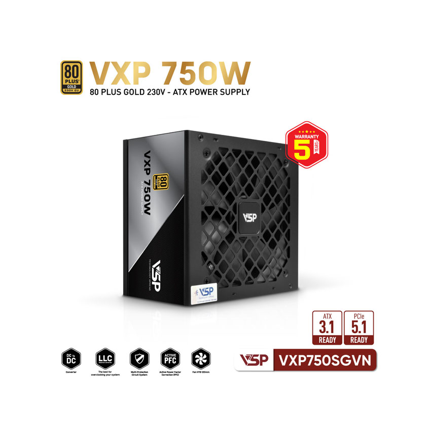 Nguồn VSP VXP750SGVN - 750W (80Plus Gold) 2