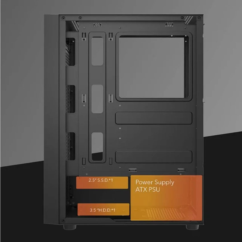 Vỏ case DarkFlash A290 (ATX3 fan) 6