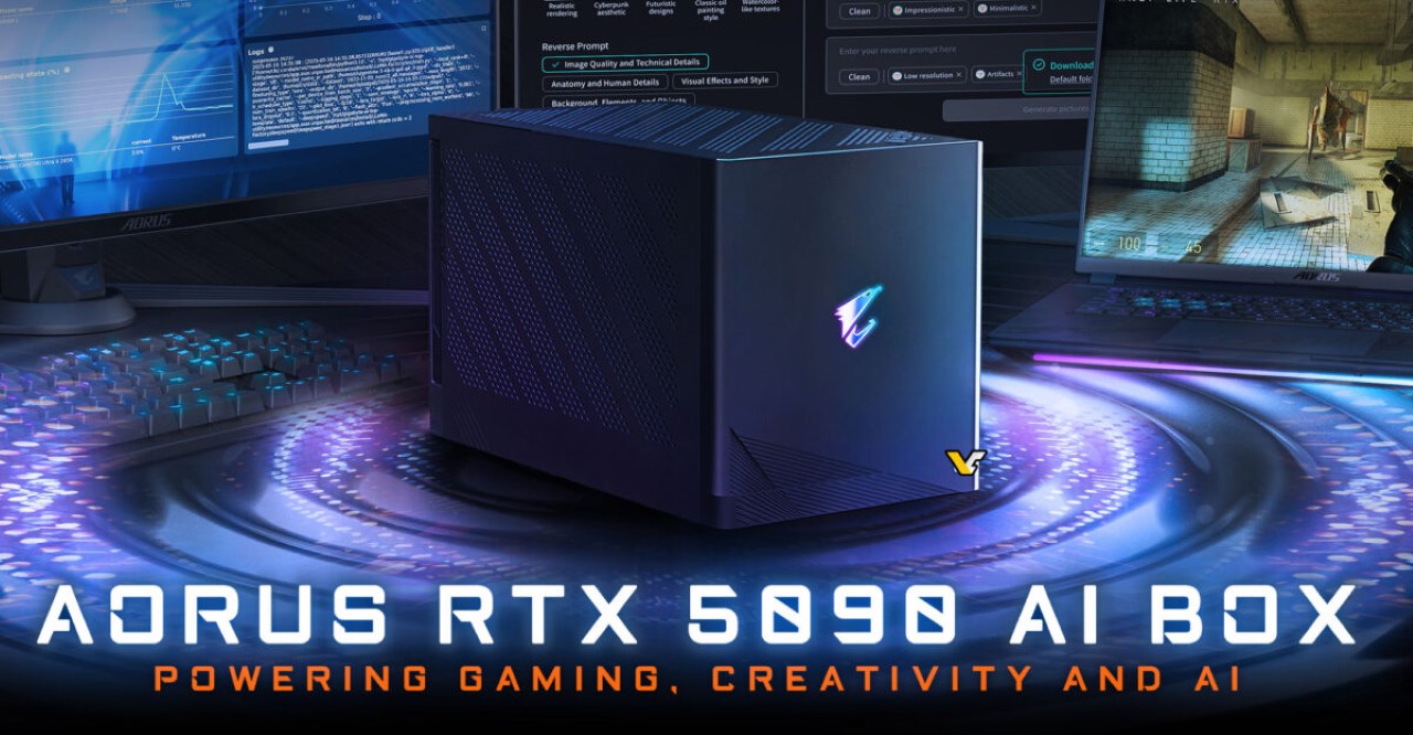 GIGABYTE AORUS RTX 5090 AI BOX Thunderbolt 5 eGPU