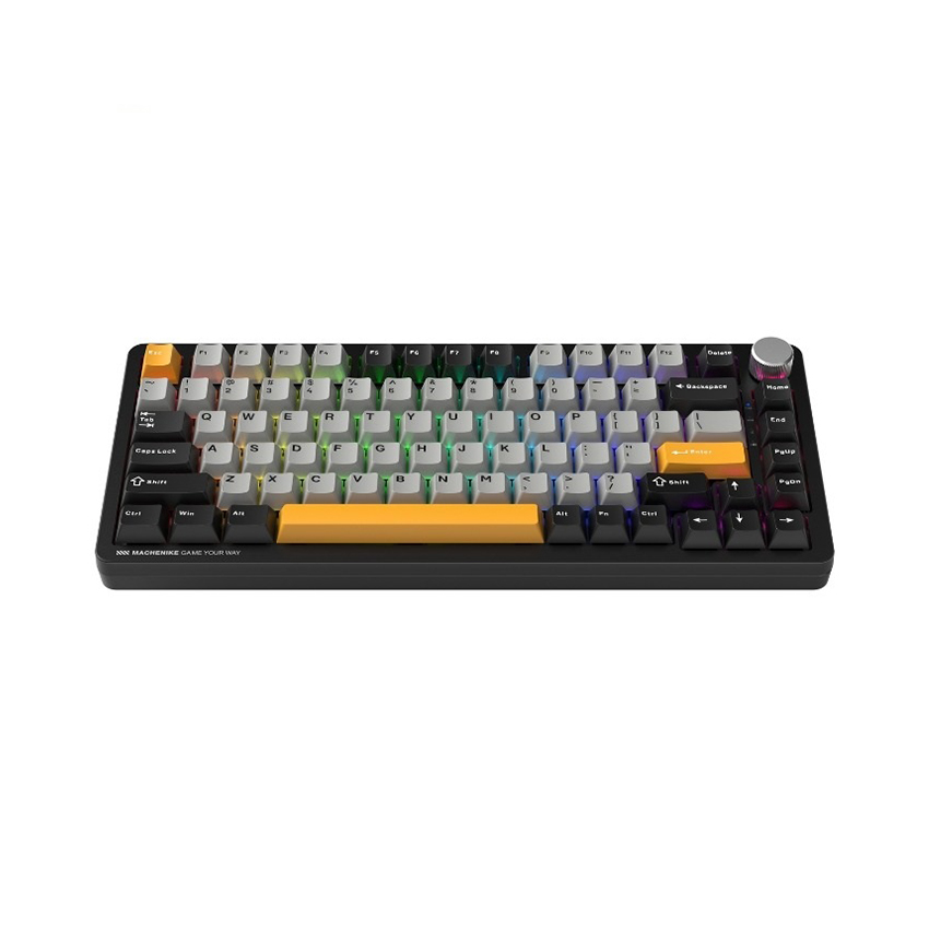 Bàn phím cơ Machenike K600-B82W Tri-mode RGB Black GR Silver Switch (Hàng thanh lý) - Hình 2