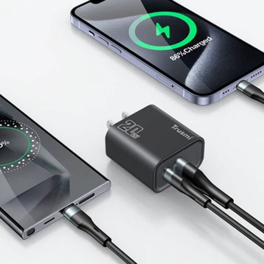 Sạc nhanh Trusmi PD20W A+C màu đen US (CH07-053) 1