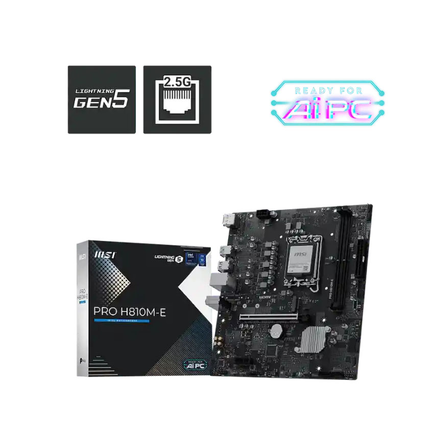 Mainboard MSI PRO H810M-E DDR5 chính hãng