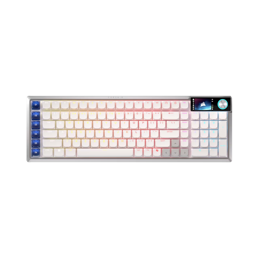 Bàn phím không dây Corsair VANGUARD AIR 99-CSR LP OPX-WHT RGB (CH-91H901B-NA) chính hãng