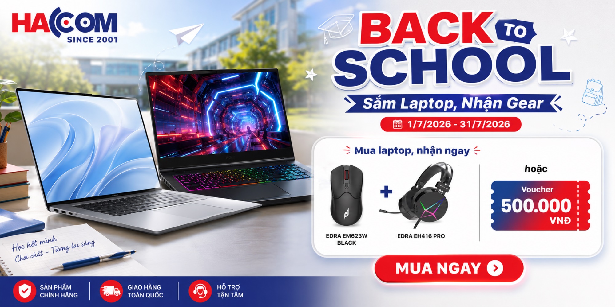 hoc su pham nen mua laptop nao HACOM 7
