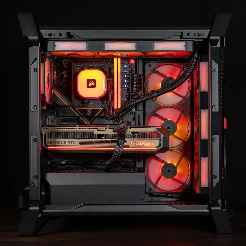 Vỏ máy tính Corsair WARTHOG - Black (eATX/3 Fan) - Hình 5