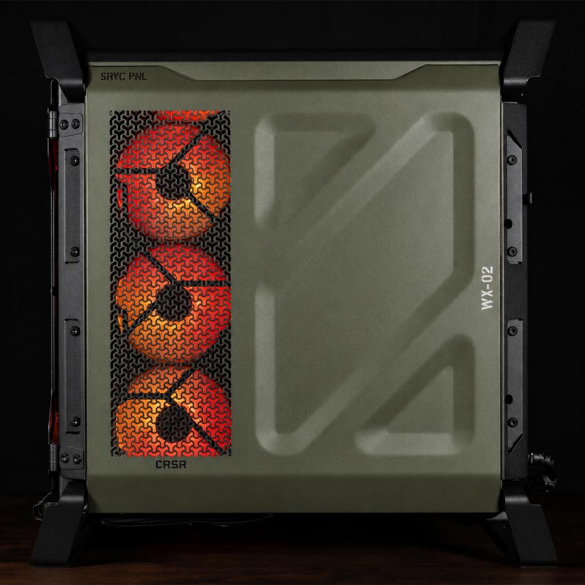 Vỏ máy tính Corsair WARTHOG - Mil Green (eATX/3 Fan) - Hình 5