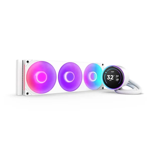 Tản nhiệt nước NZXT KRAKEN ELITE 360 RGB V2 White (RL-KR36E-W2) - Likenew (Tray) - Hình 1