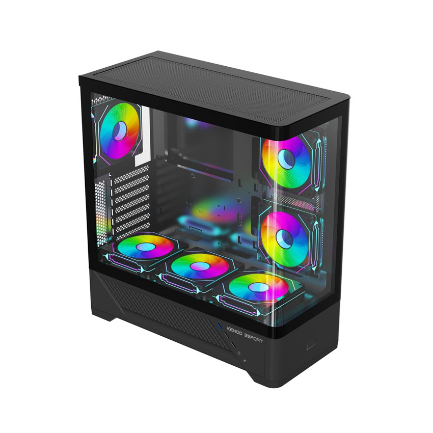 Vỏ case KENOO KENOO ESPORT AKC300 - Đen (eATX/0 fan) 2