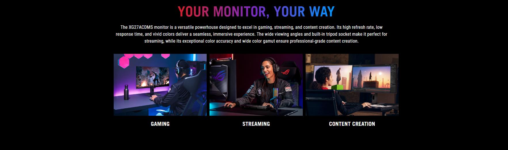 XG27ACDMS HACOM độ phản hồi