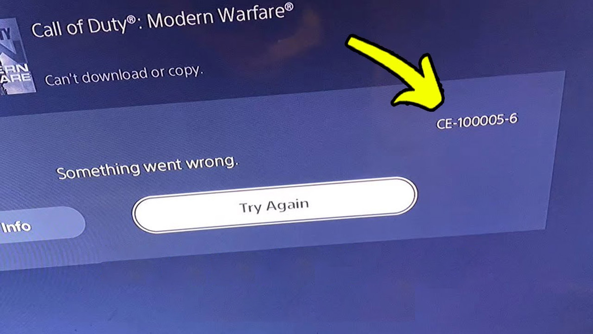 Lỗi code trên ps5