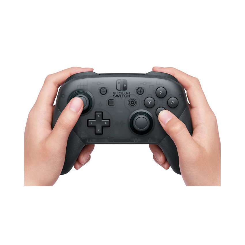 Tay cầm chơi game không dây Nintendo Switch Pro Controller Black 4