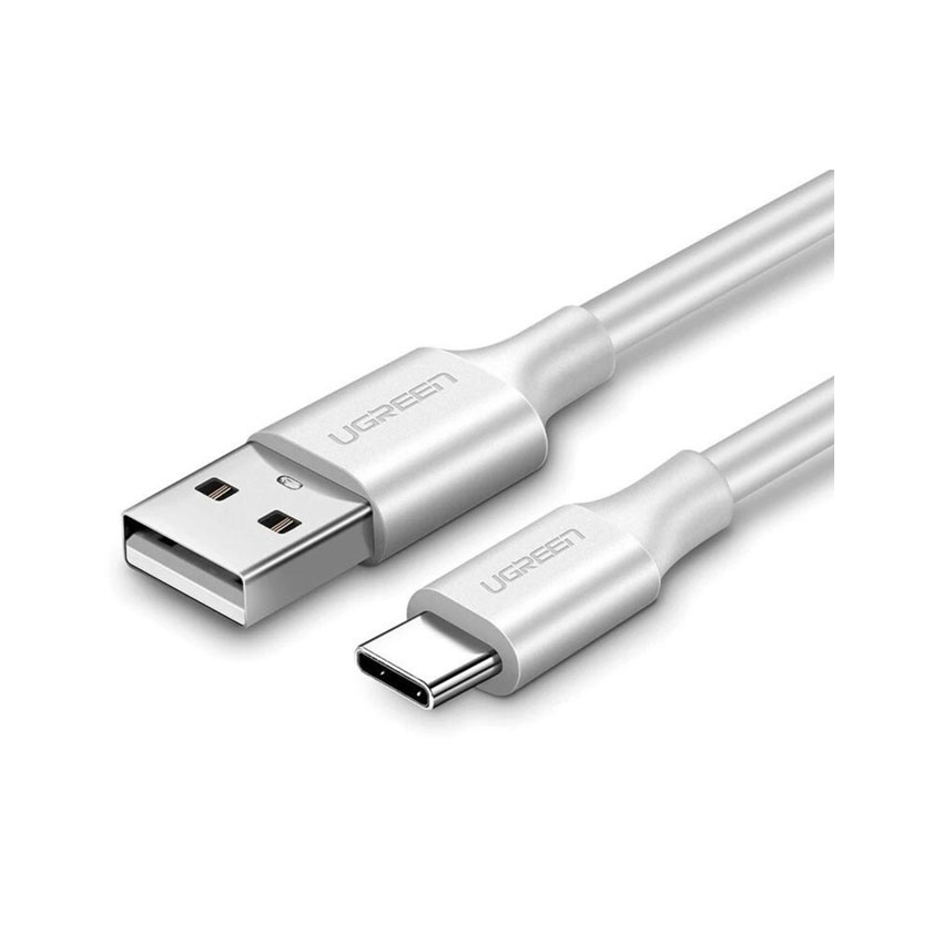 Cáp sạc Ugreen US287 USB Type-A 2.0 sang USB Type-C dài 1,5M màu trắng 60122