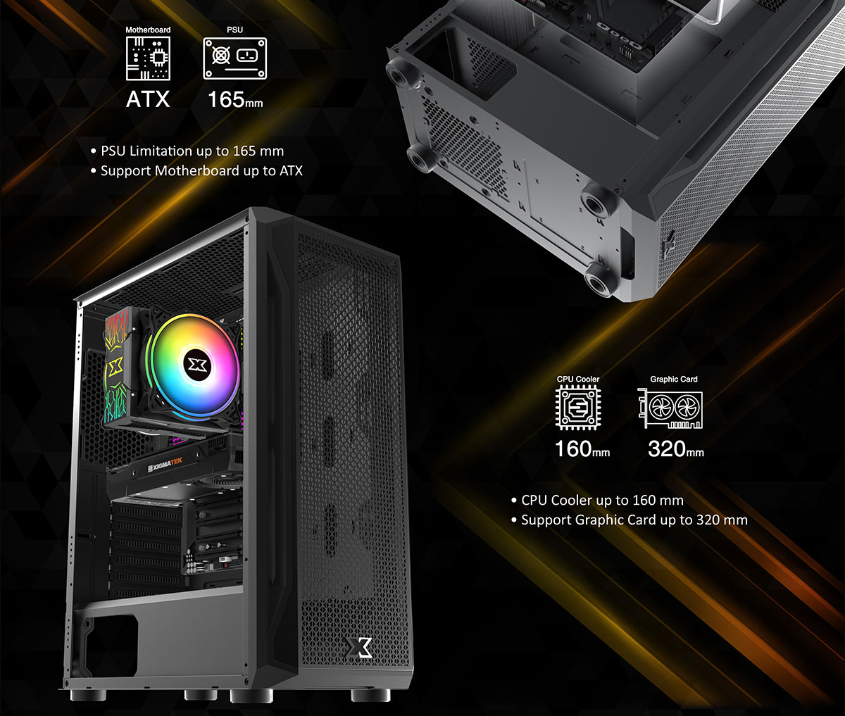vo case xigmatek gaming x 3f mid tower mau den hacom 3