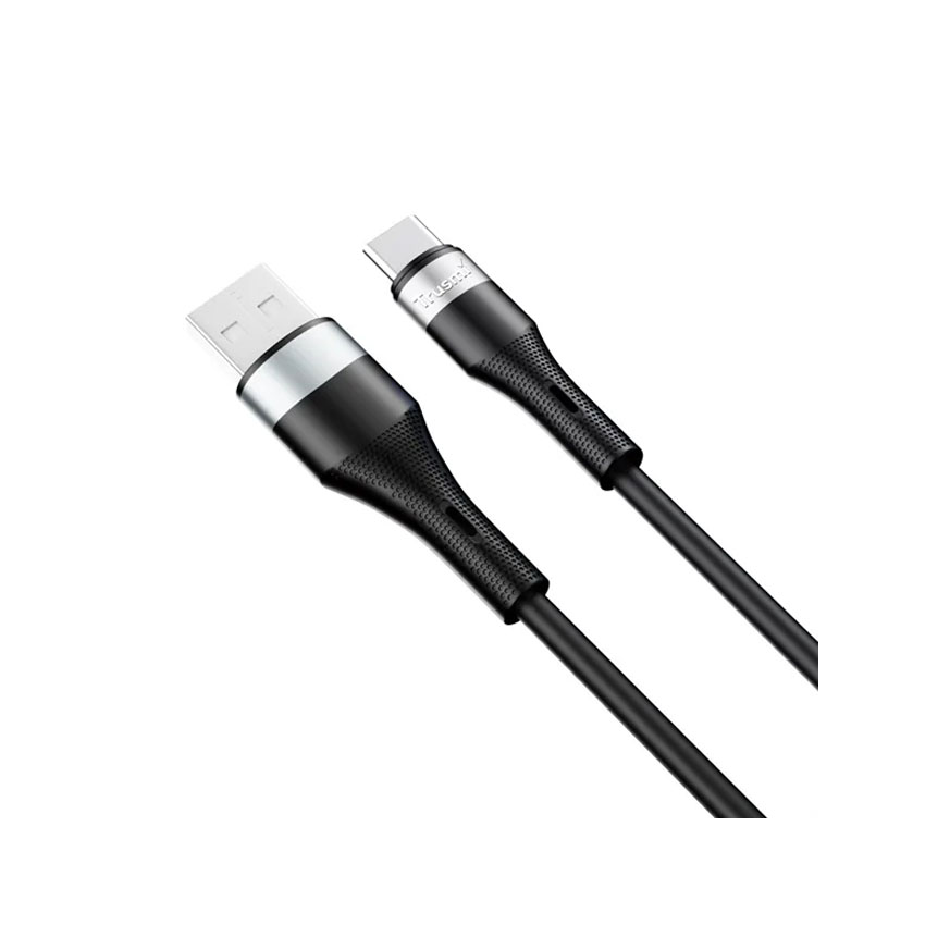 Cáp sạc Trusmi USB to USB-C CA34, dài 1M, màu đen TRUSMI
