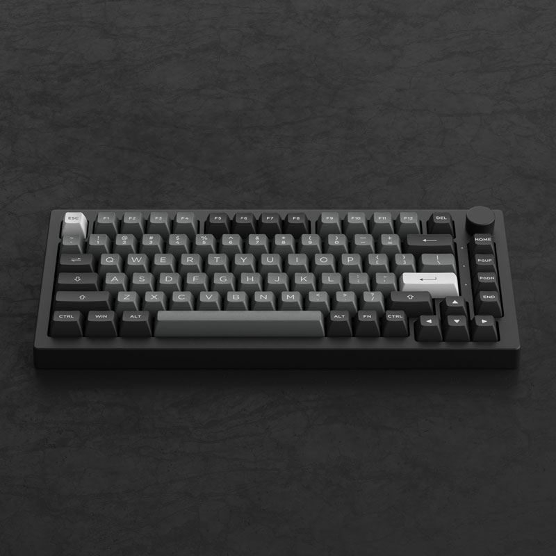 Bàn phím AKKO 5075B Plus-S Black & Silver (Akko switch v3 - Cream Yellow Pro) 1