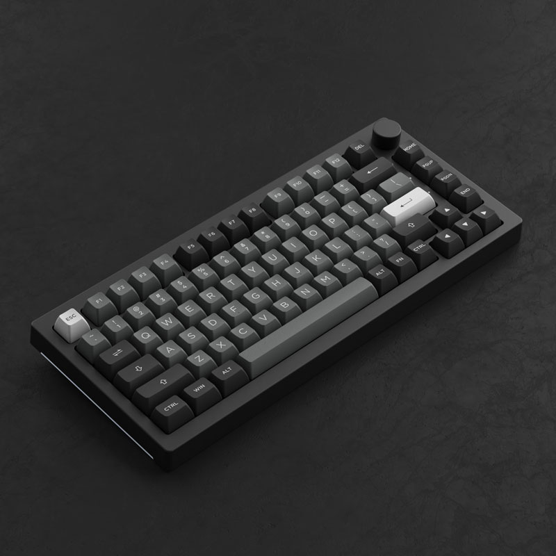 Bàn phím AKKO 5075B Plus-S Black & Silver (Akko switch v3 - Cream Yellow Pro) 3