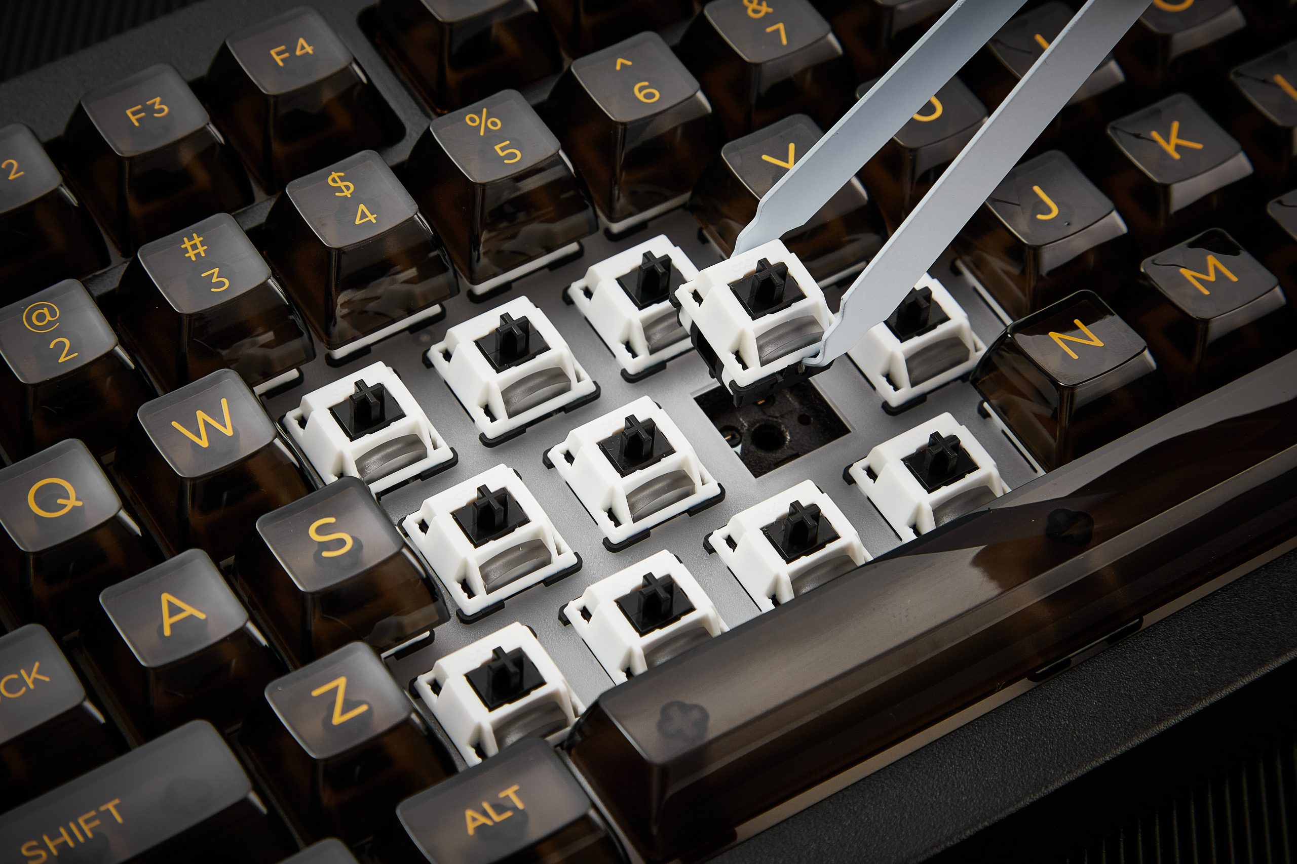 Bàn phím AKKO 5075B Plus Transparent Black Piano Pro 3