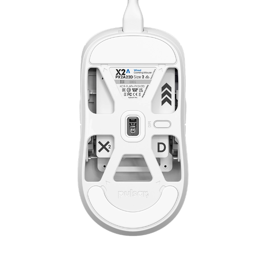 Chuột có dây PULSAR X2A Medium White _PX2A22D - Hình 2