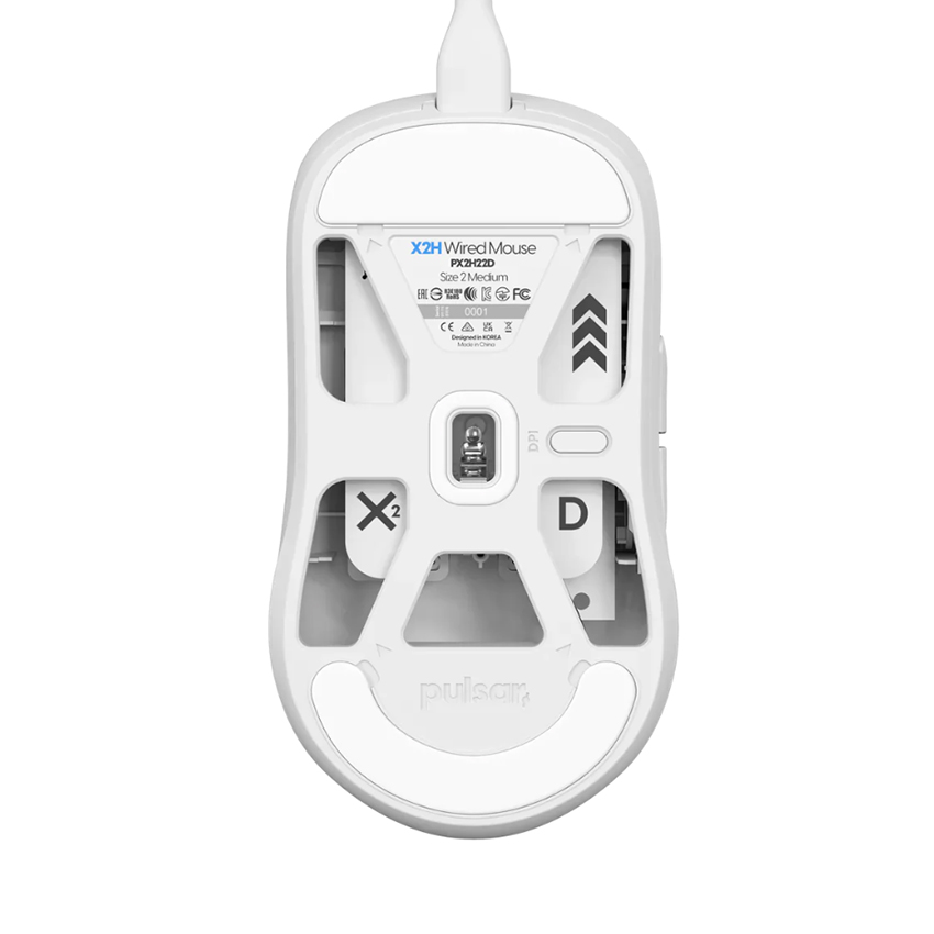 Chuột có dây PULSAR X2H Medium White _PX2H22D - Hình 2