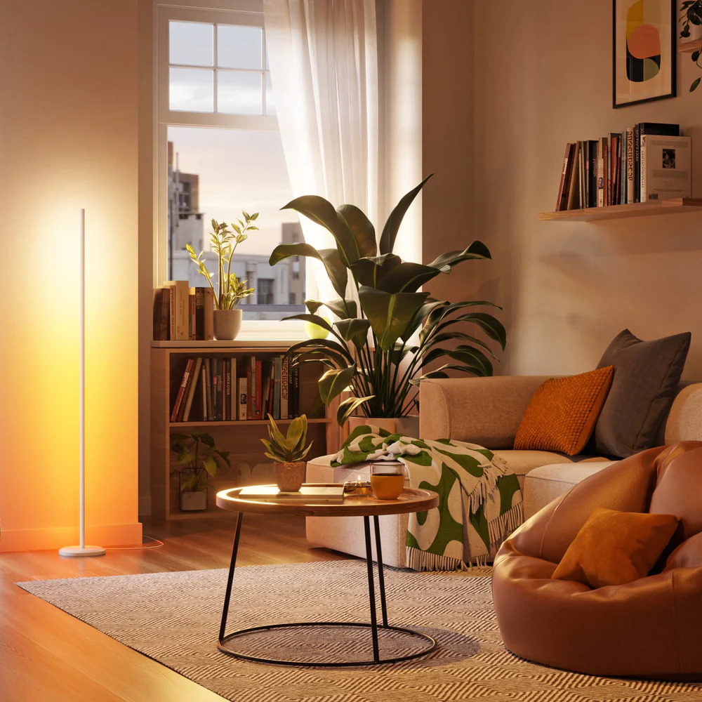 Cây đèn hắt sáng thông minh Nanoleaf - 16 Triệu Màu, Đồng Bộ Nhạc, Điều Khiển Giọng Nói màu trắng - Hình 2