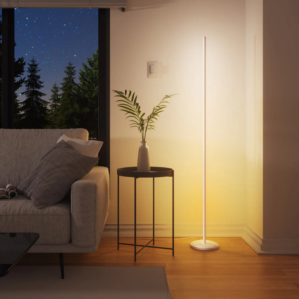 Cây đèn hắt sáng thông minh Nanoleaf - 16 Triệu Màu, Đồng Bộ Nhạc, Điều Khiển Giọng Nói màu trắng - Hình 4