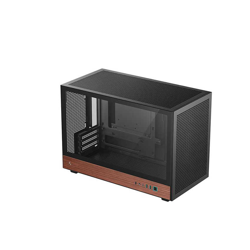 Vỏ Case DEEPCOOL CH260 WOOD - Black (mATX/0 fan) - Hình 6