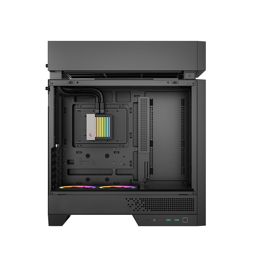 Vỏ Case DEEPCOOL CL6600 ATX - Black (ATX/2 Fan RGB cánh ngược/Tản AIO 360mm) - Hình 8