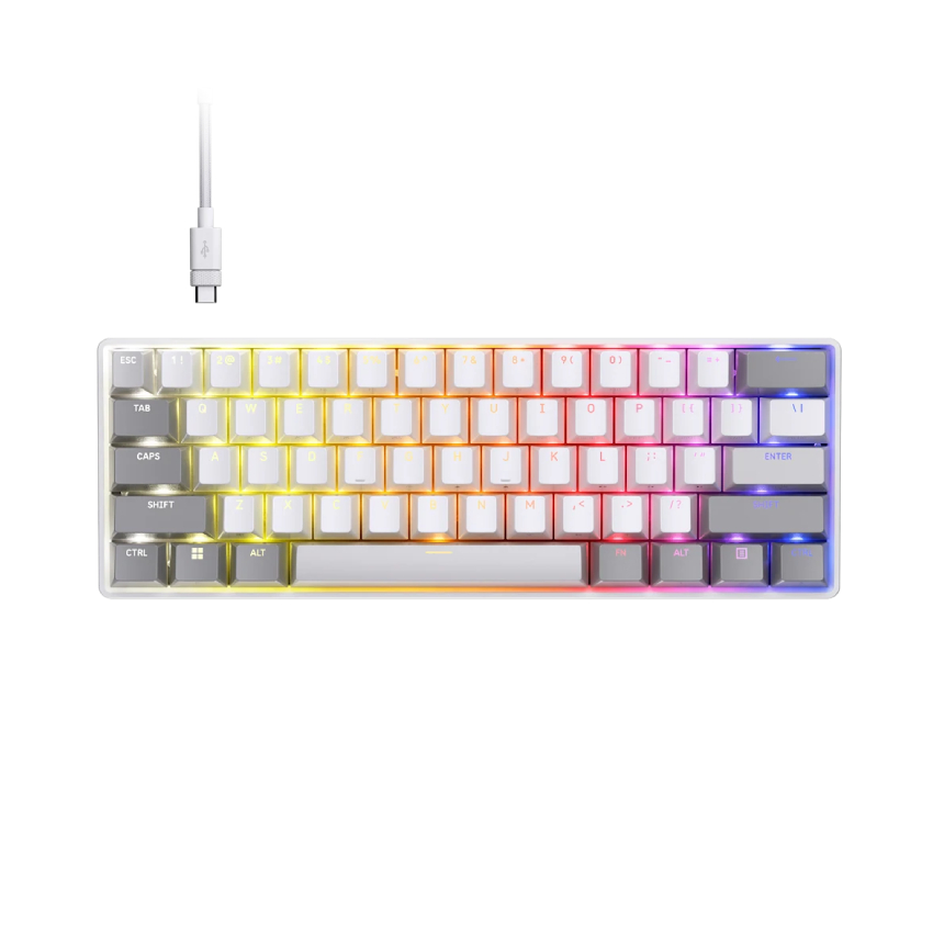 Bàn phím Corsair CLIPPER PRO MINI 60-CORE-WHT RGB (CH-979111J-NA) chính hãng
