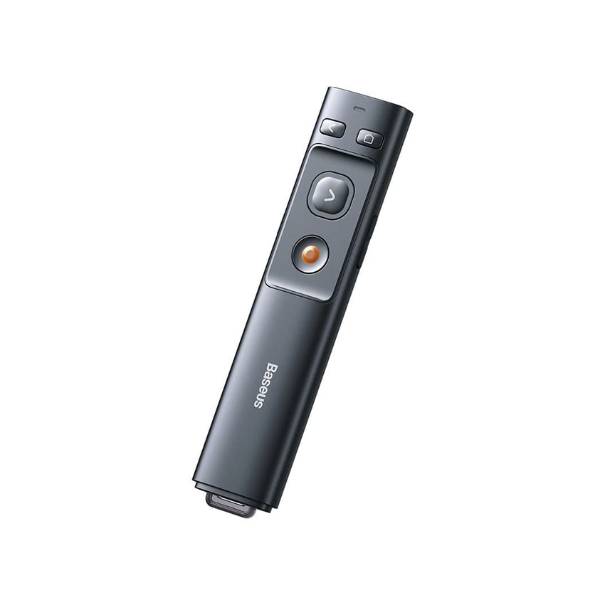 Bút trình chiếu Baseus Orange Dot Wireless Presenter (Red Laser) Grey (Hàng trải nghiệm) - Hình 2