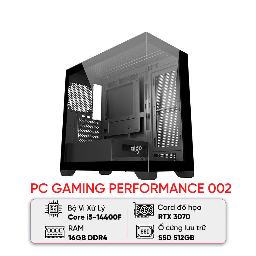 PC HACOM GAMING PERFORMANCE 002 (I5 14400F/B760M/Wifi/16GB RAM/512GB SSD/RTX 3070)
