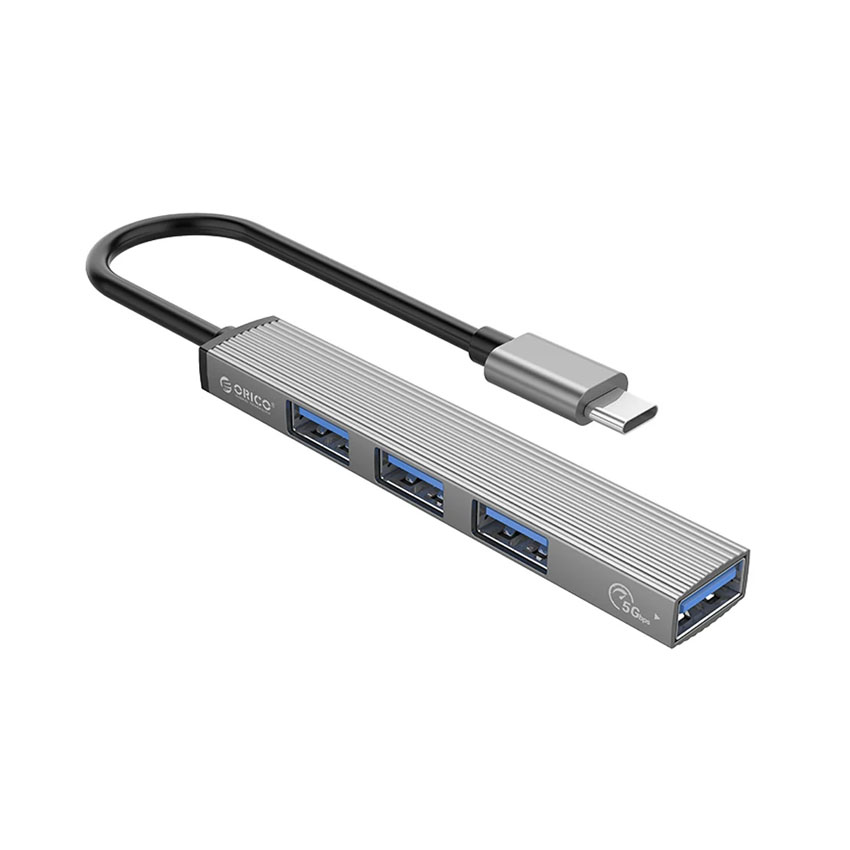 Bộ chia Type C ra 4 cổng USB 3.0 & 2.0 Orico AH-13-GY-EP-HW
